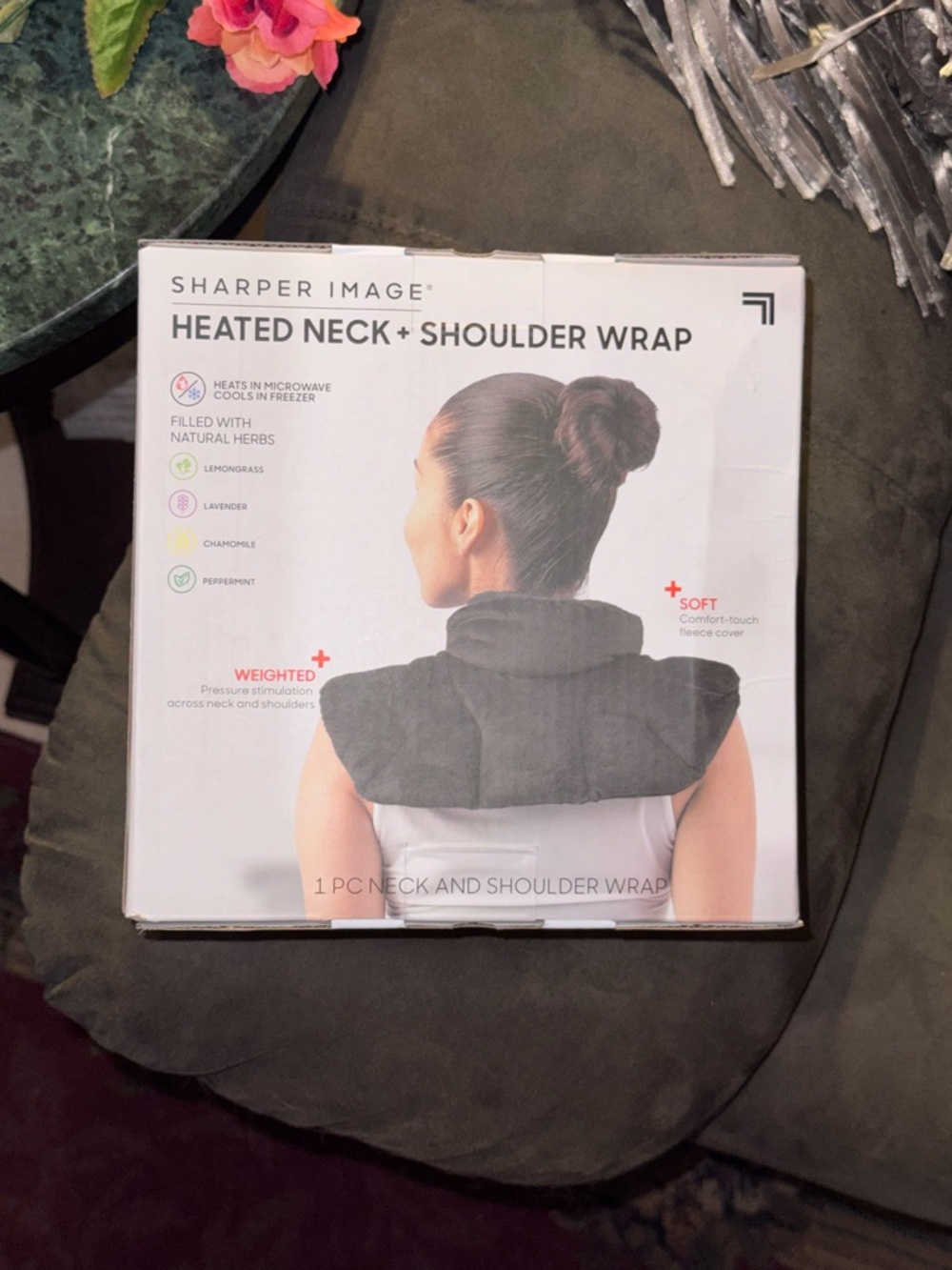 Gray Heated Neck & Shoulder Wrap